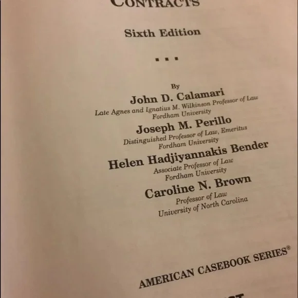 Law book contracts. 6th ed. book